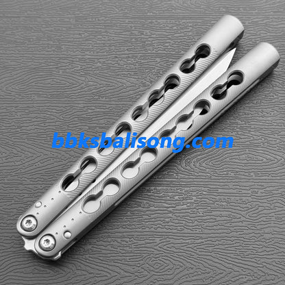 TOA DS-1 Authentic Balisong Titanium Handle SLD Steel Blade