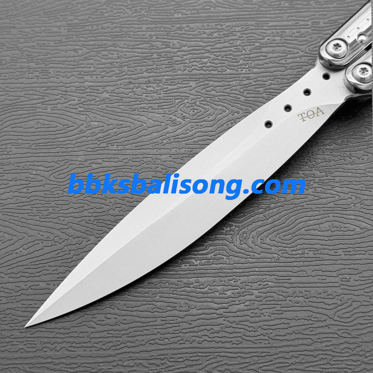 TOA DS-1 Authentic Balisong Titanium Handle SLD Steel Blade