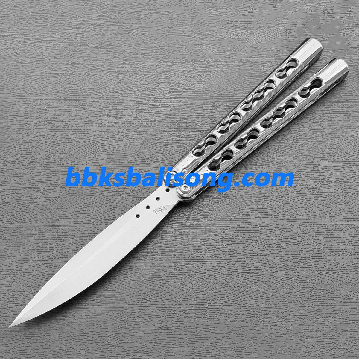 TOA DS-1 Authentic Balisong Titanium Handle SLD Steel Blade