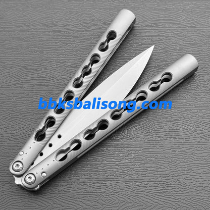 TOA DS-1 Authentic Balisong Titanium Handle SLD Steel Blade