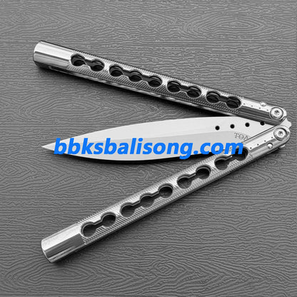 TOA DS-1 Authentic Balisong Titanium Handle SLD Steel Blade