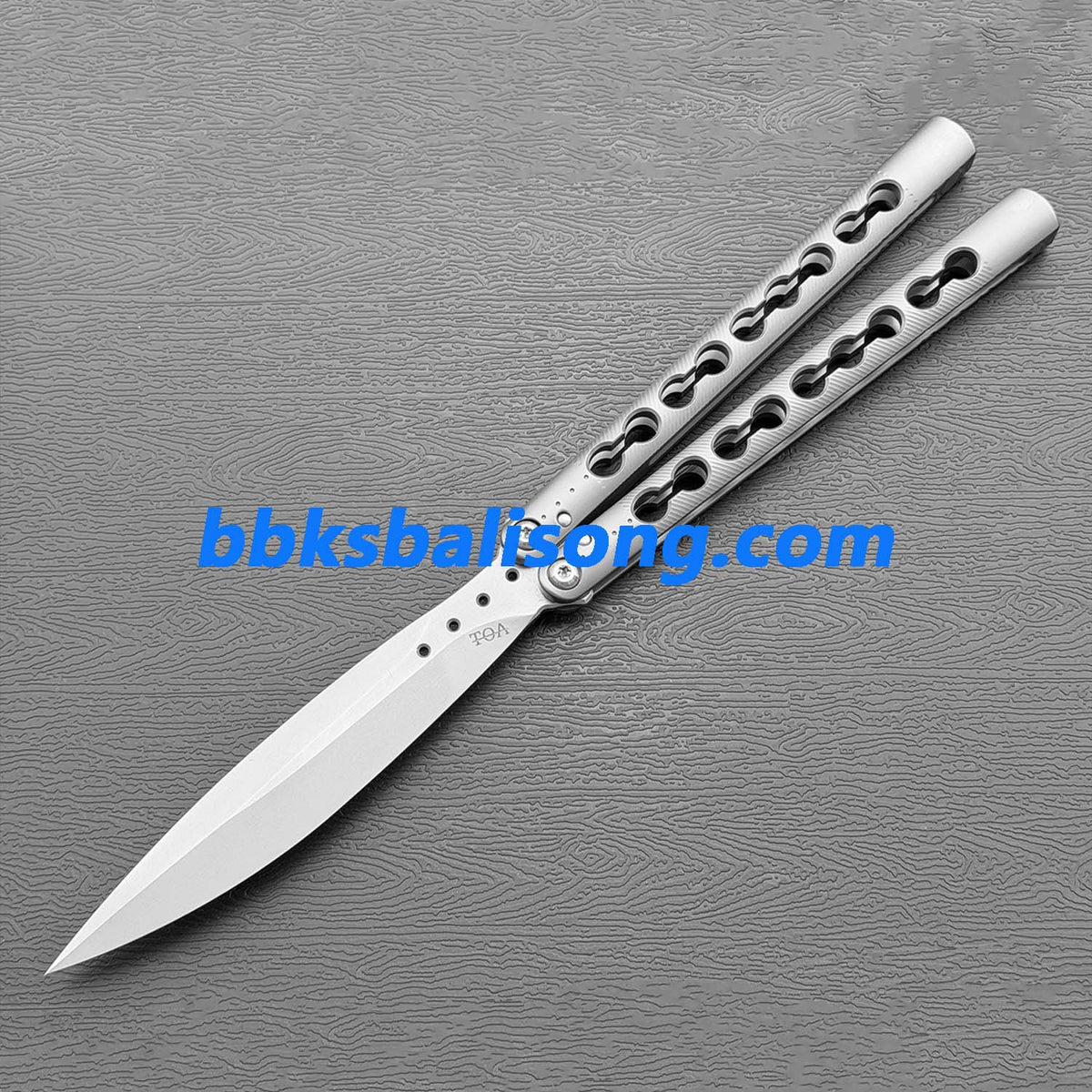 TOA DS-1 Authentic Balisong Titanium Handle SLD Steel Blade