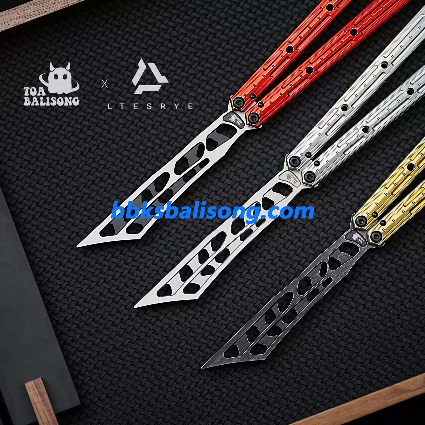 TOA & LTESRYE Design Portunus Balisong 7075 Aluminum Handle