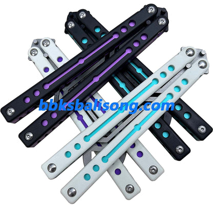 TOUCH TIMES Nautilus V2 Balisong Clone G10+6061 Aluminum Handle