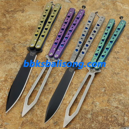 Theone BM51 V3 Balisong Clone Titanium Handle