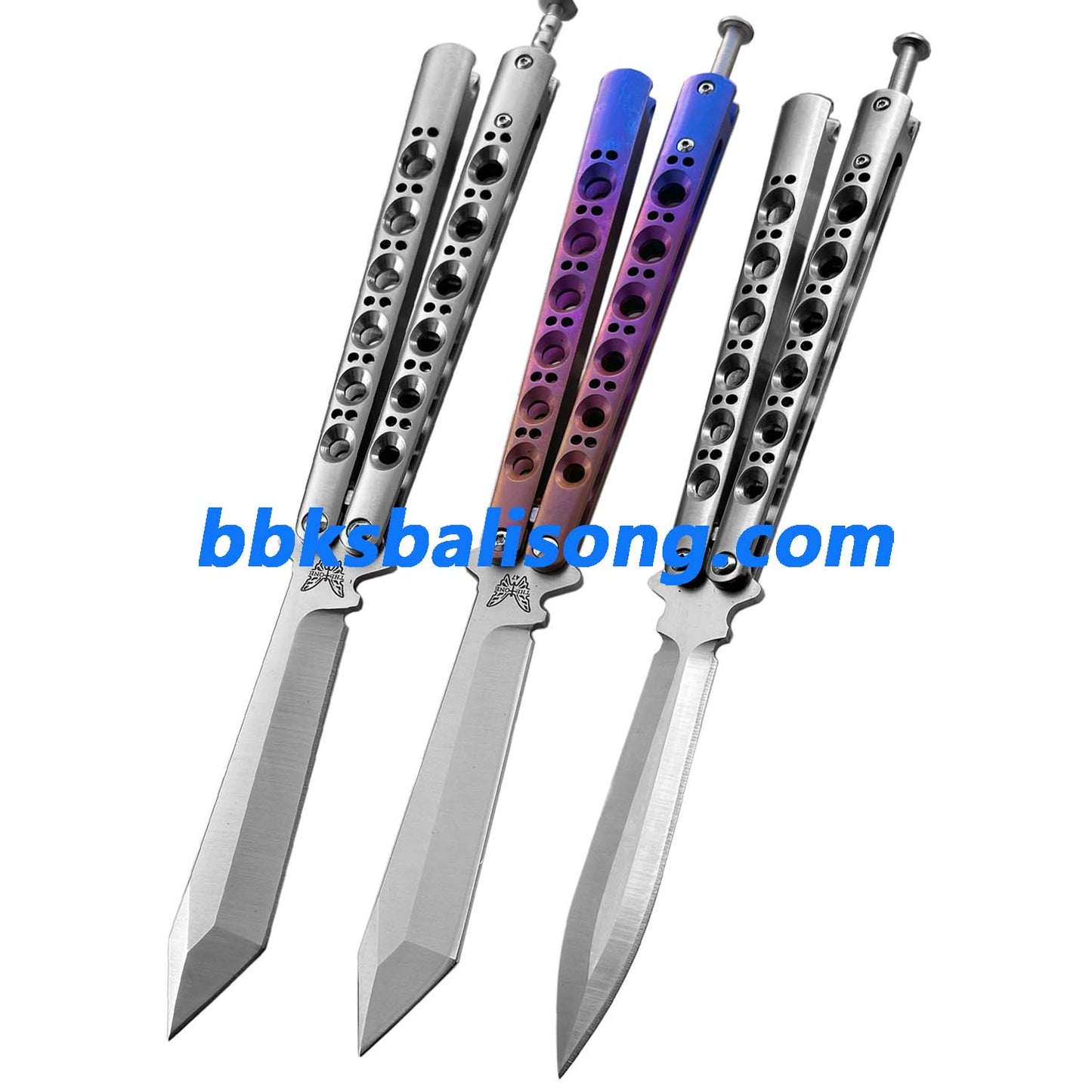 Theone Benchmade BM46 BM47 Balisong Clone Titanium Handle