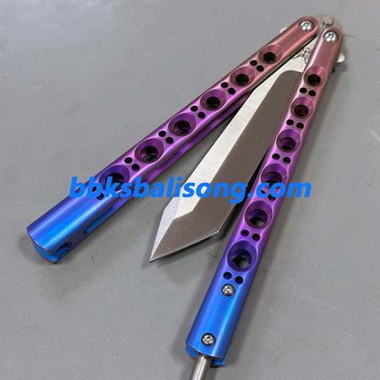 Theone Benchmade BM46 BM47 Balisong Clone Titanium Handle