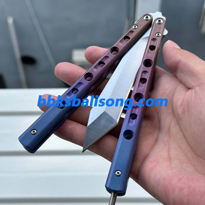 Theone Benchmade BM67 Balisong Clone Titanium Handle