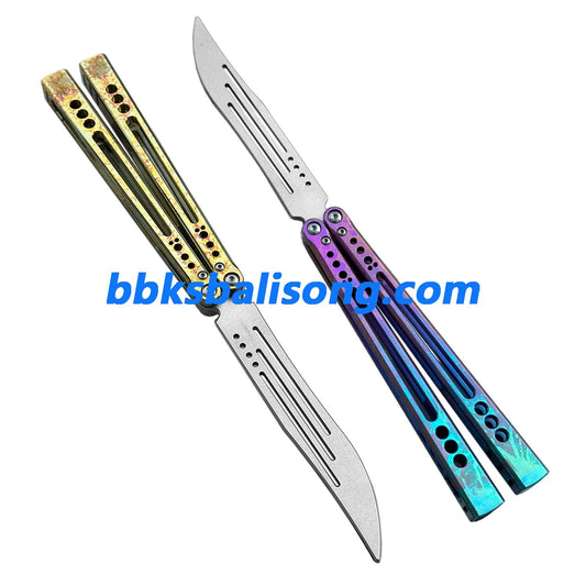 Theone Gale Balisong Clone Titanium Handle