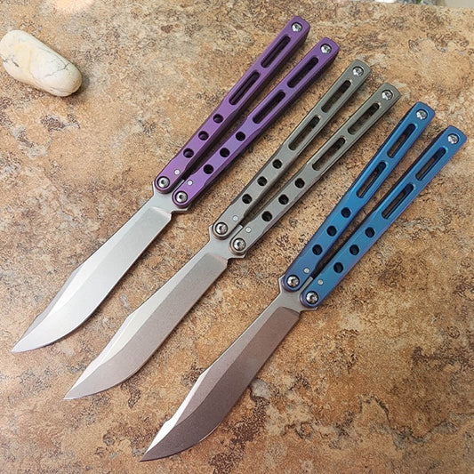 Theone Regime Balisong Clone Titanium Handle