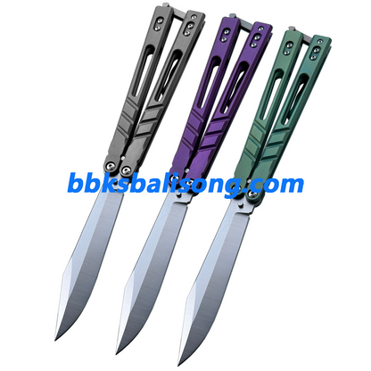 Theone Sandwich AB (Alpha Beast) Balisong Clone Titanium Handle