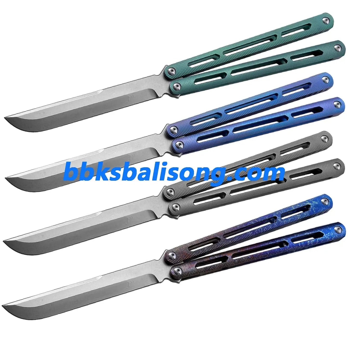 Theone Tsunami Balisong Clone Titanium Channel Handle BBKSbalisong