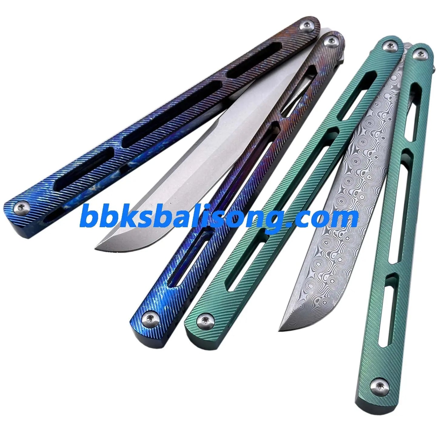 Theone Tsunami Balisong Clone Titanium Channel Handle BBKSbalisong