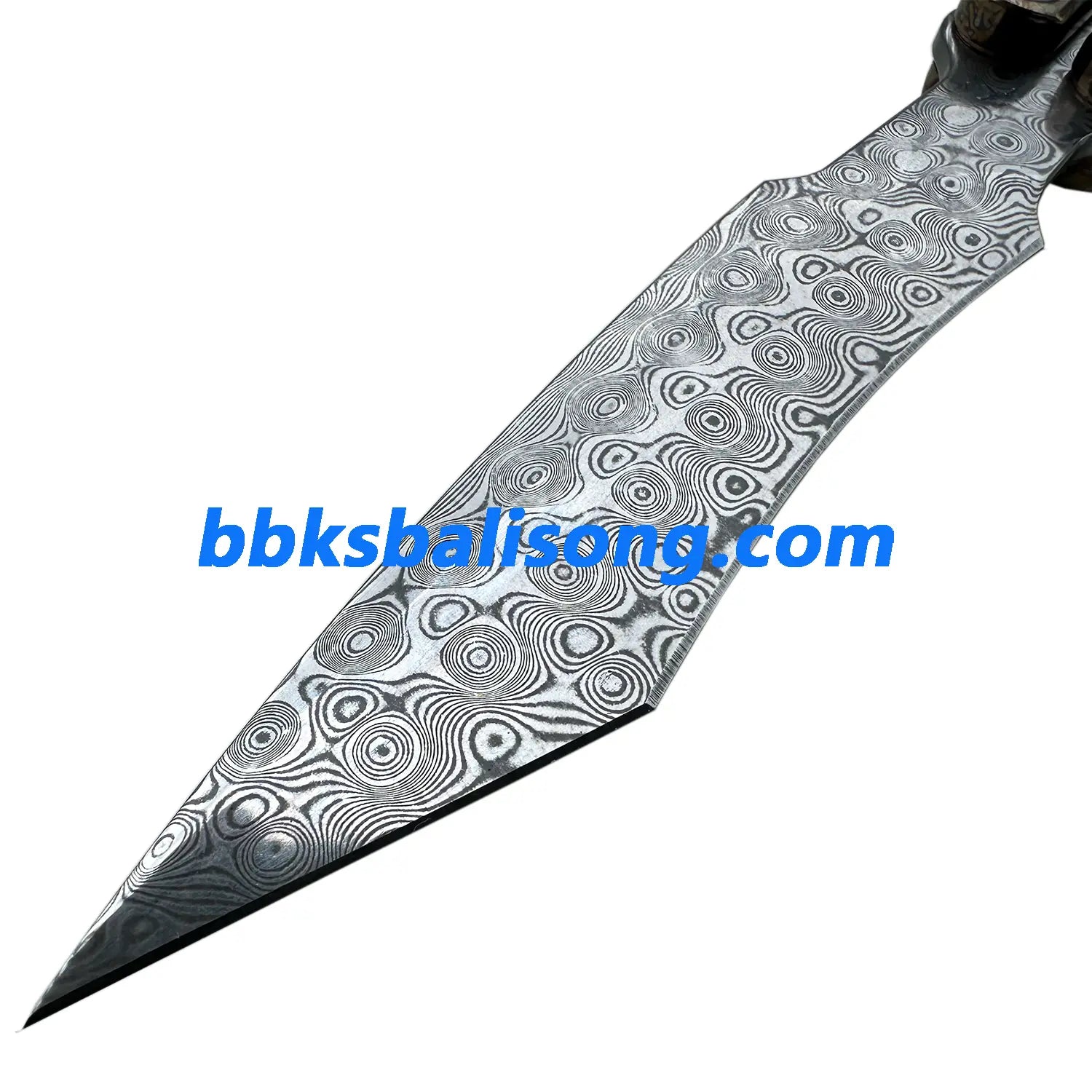 Theone Viper Balisong Clone Titanium Handle Damascus Blade BBKSbalisong