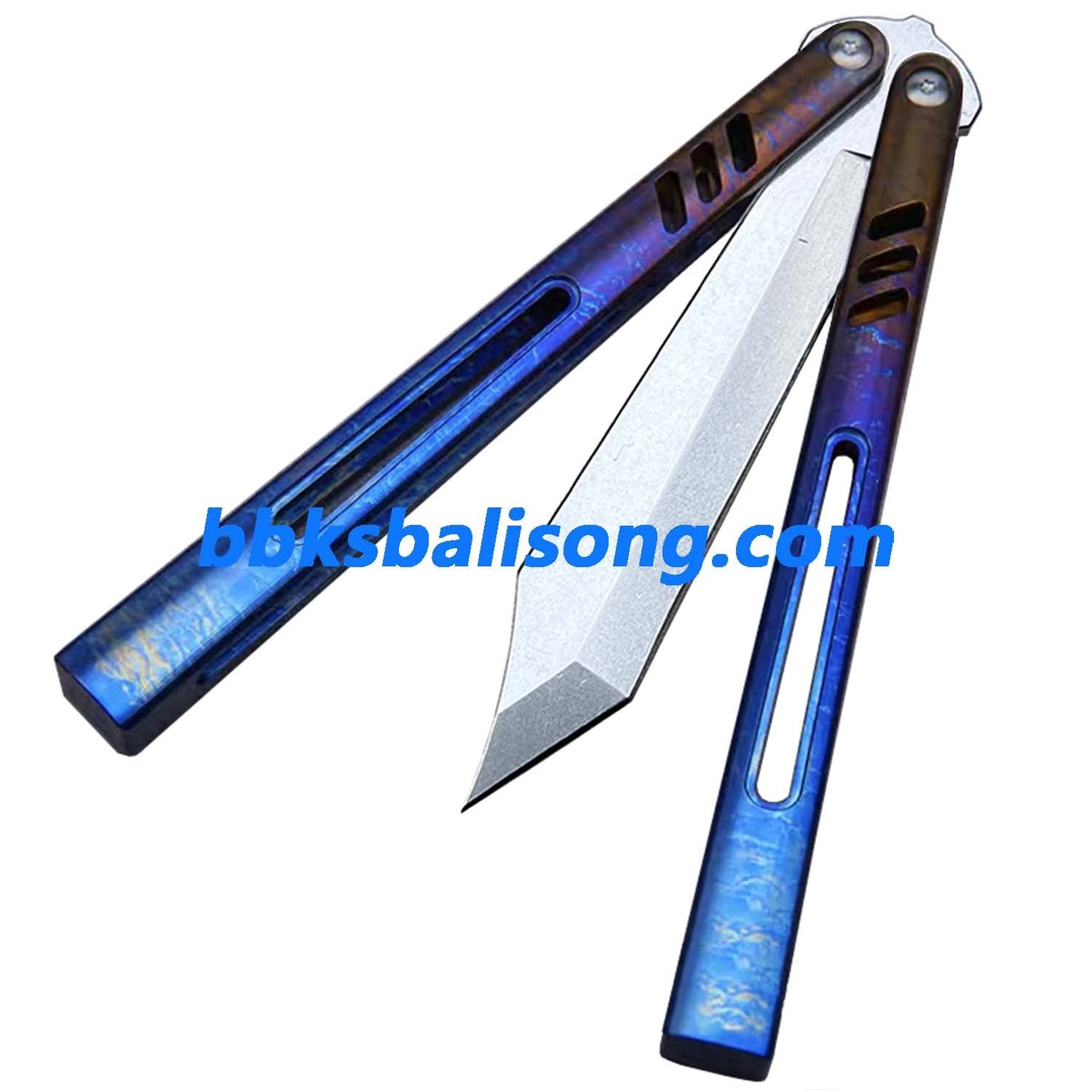 Theone Hybrid Replicant Balisong Clone Channel Titanium Handle