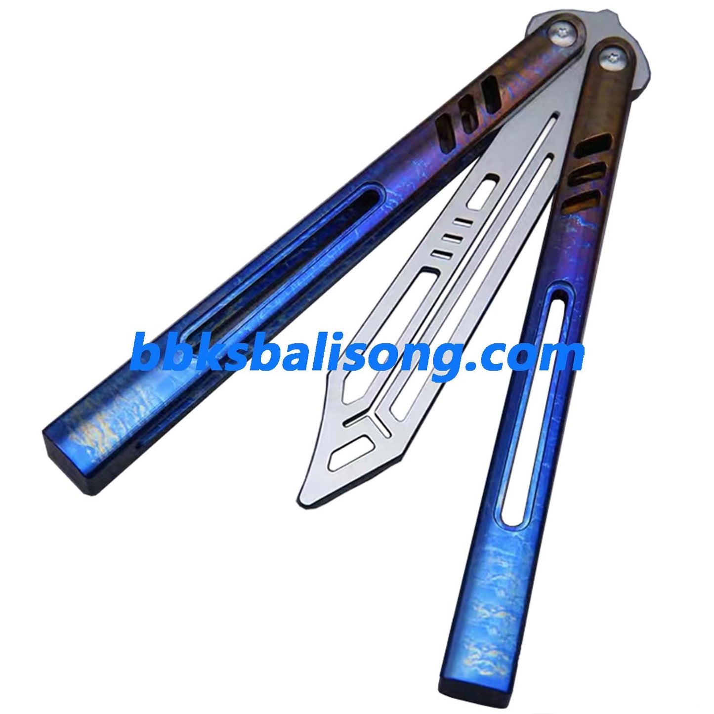 Theone Hybrid Replicant Balisong Clone Channel Titanium Handle