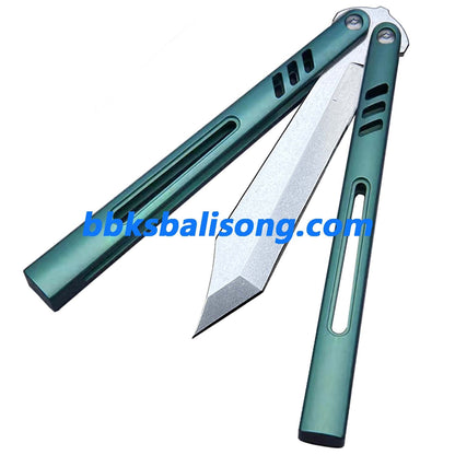 Theone Hybrid Replicant Balisong Clone Channel Titanium Handle