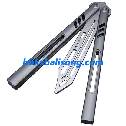 Theone Hybrid Replicant Balisong Clone Channel Titanium Handle