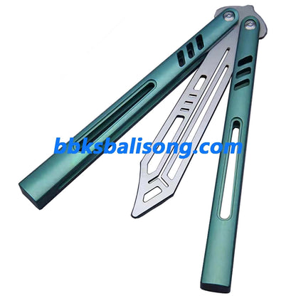 Theone Hybrid Replicant Balisong Clone Channel Titanium Handle