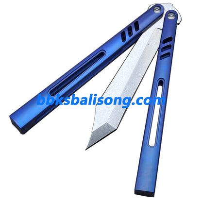 Theone Hybrid Replicant Balisong Clone Channel Titanium Handle