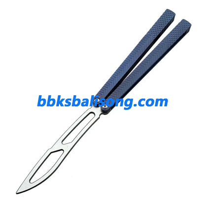 Theone Serif Balisong Clone Titanium Handle BBKSbalisong