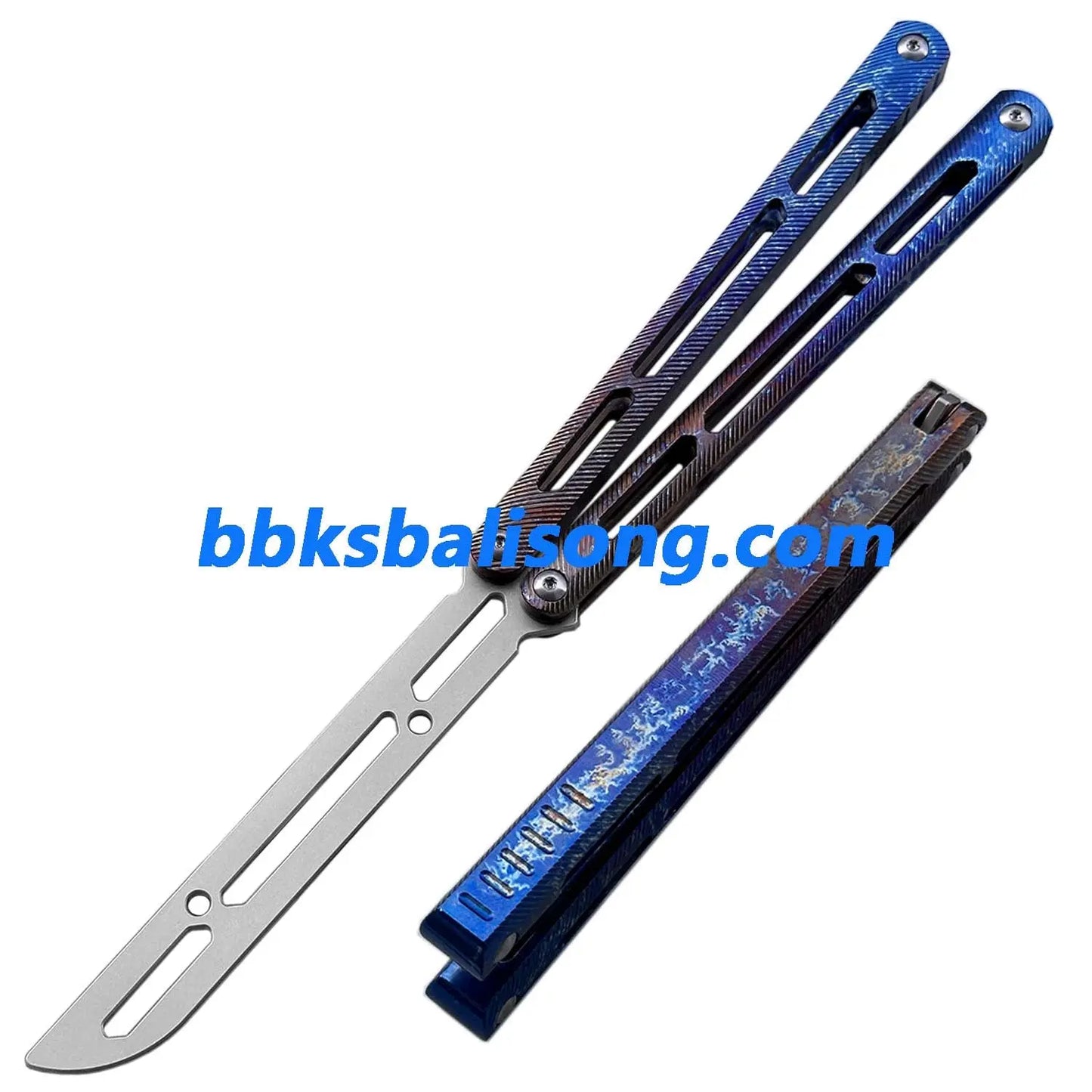 Theone Tsunami Balisong Clone Titanium Channel Handle BBKSbalisong
