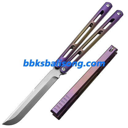 Theone Tsunami Balisong Clone Titanium Channel Handle BBKSbalisong