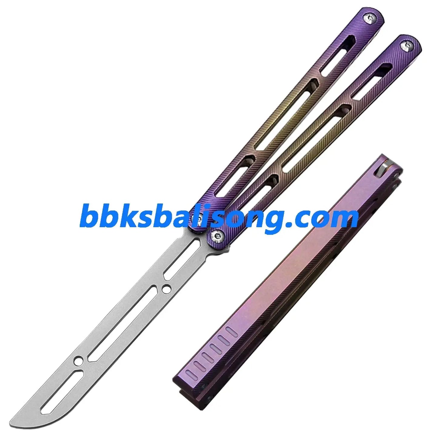 Theone Tsunami Balisong Clone Titanium Channel Handle BBKSbalisong