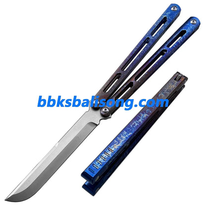 Theone Tsunami Balisong Clone Titanium Channel Handle BBKSbalisong