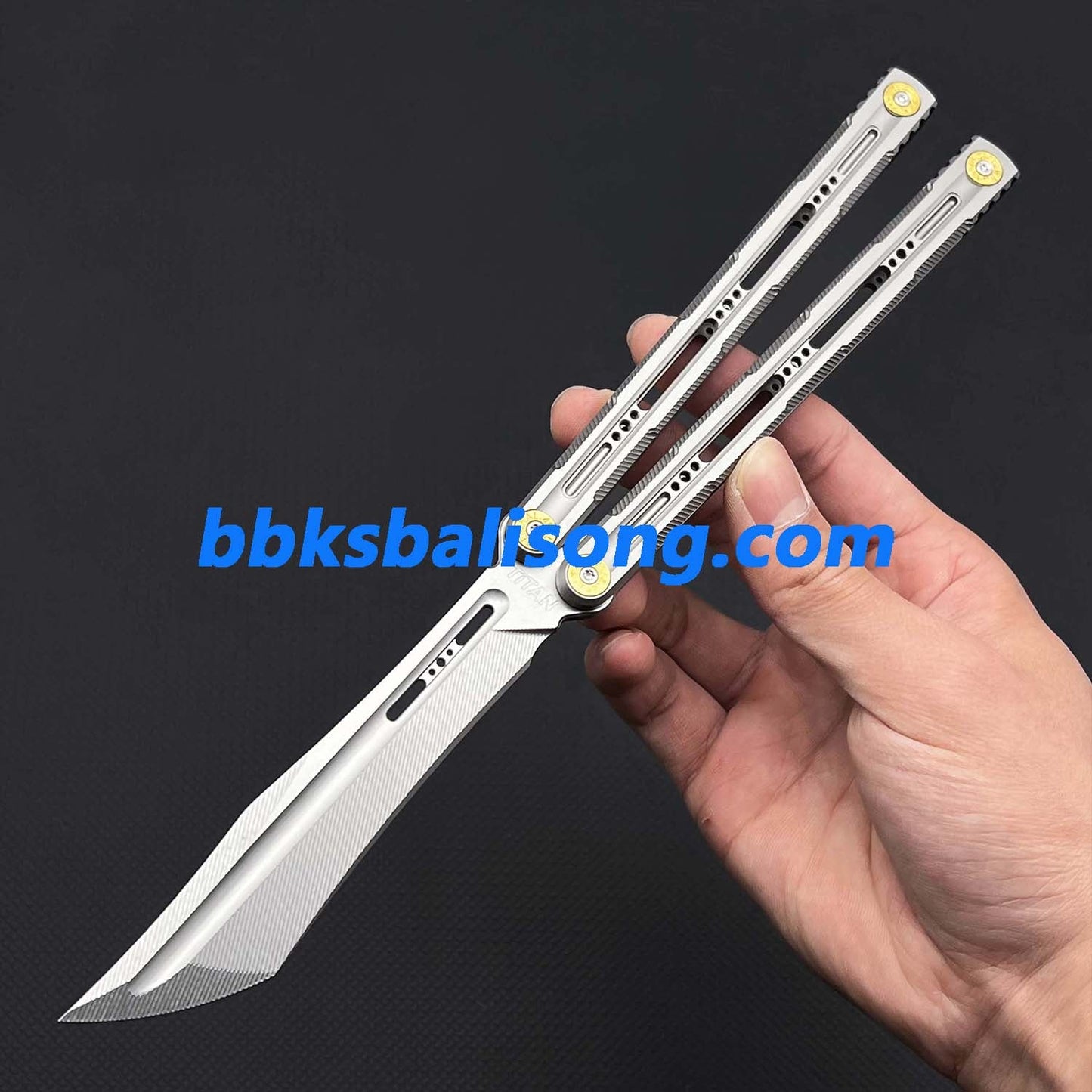 Titan Oceanus Original Balisong TC21 Titanium Handle S35VN Blade