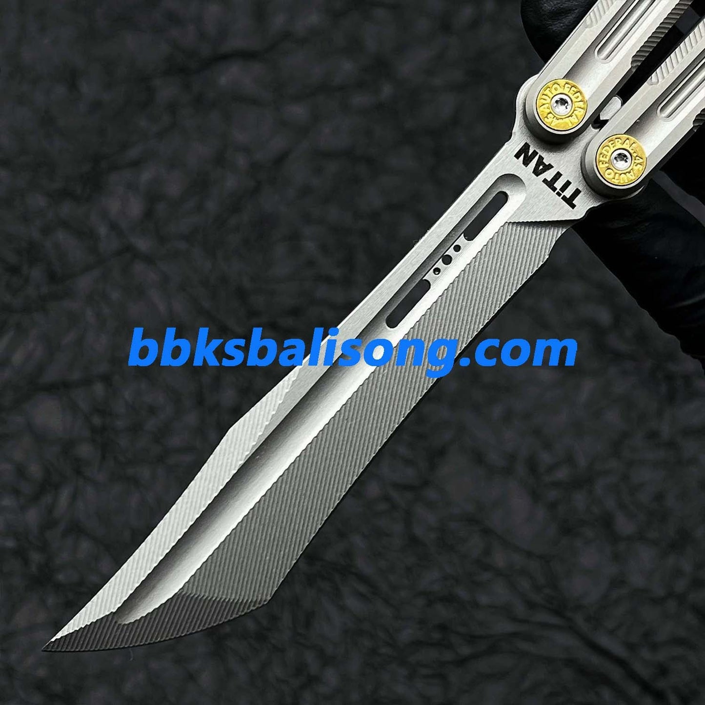 Titan Oceanus Original Balisong TC21 Titanium Handle S35VN Blade