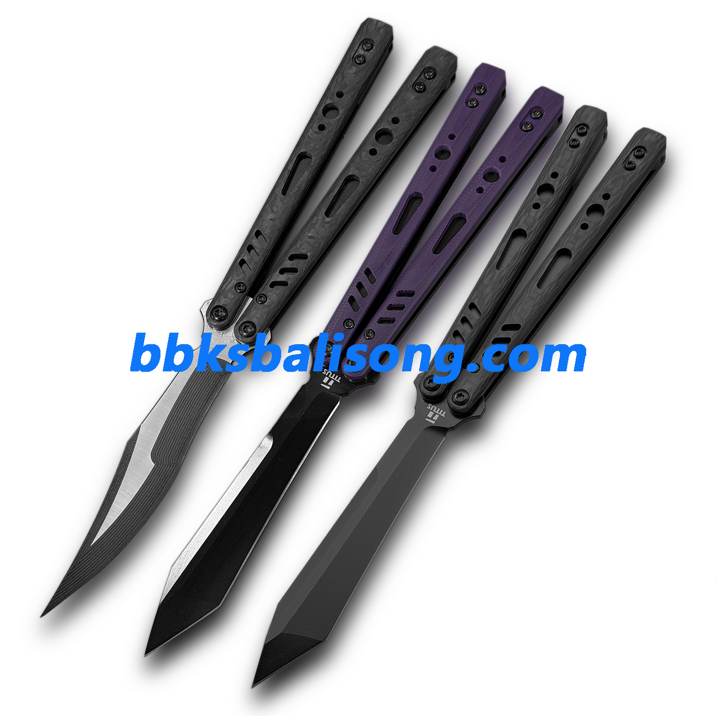 Titus Customize Replicant Balisong Clone G10+Titanium Handle