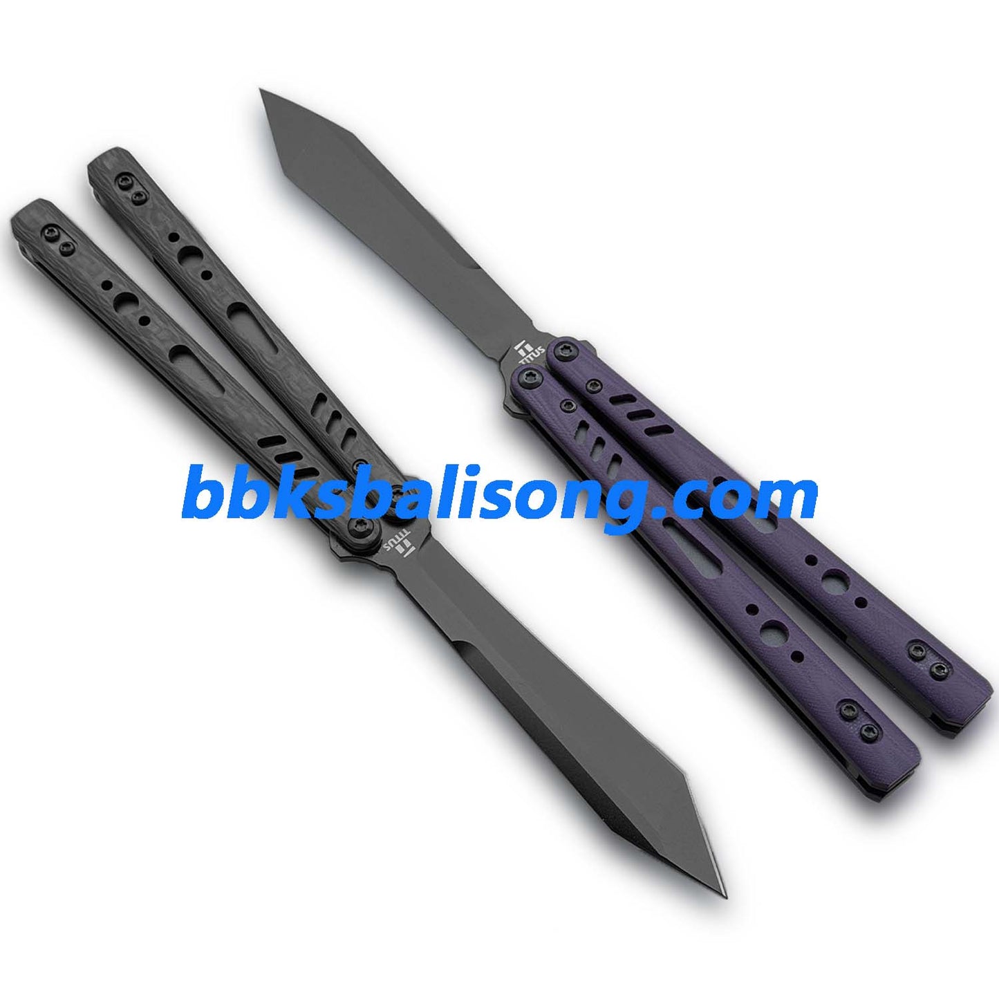 Titus Customize Replicant Balisong Clone G10+Titanium Handle