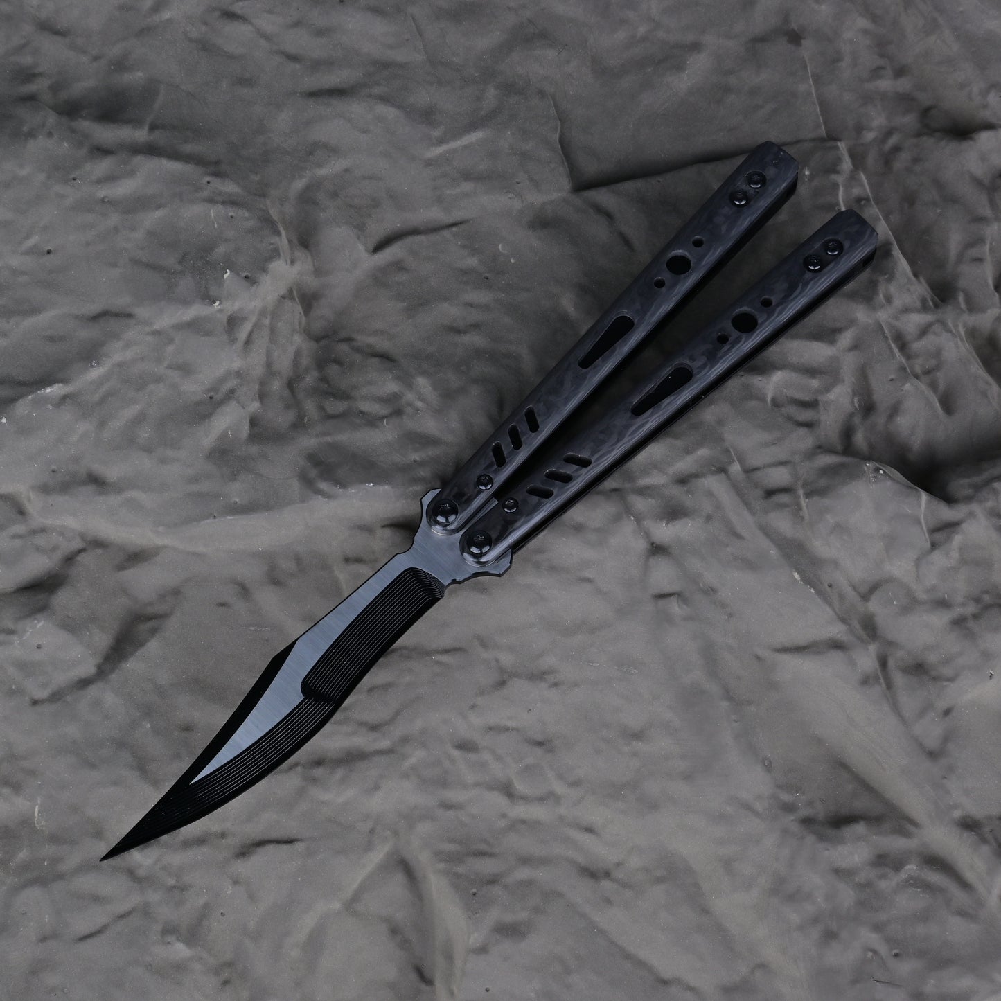 Titus Customize Replicant Balisong Clone G10+Titanium Handle