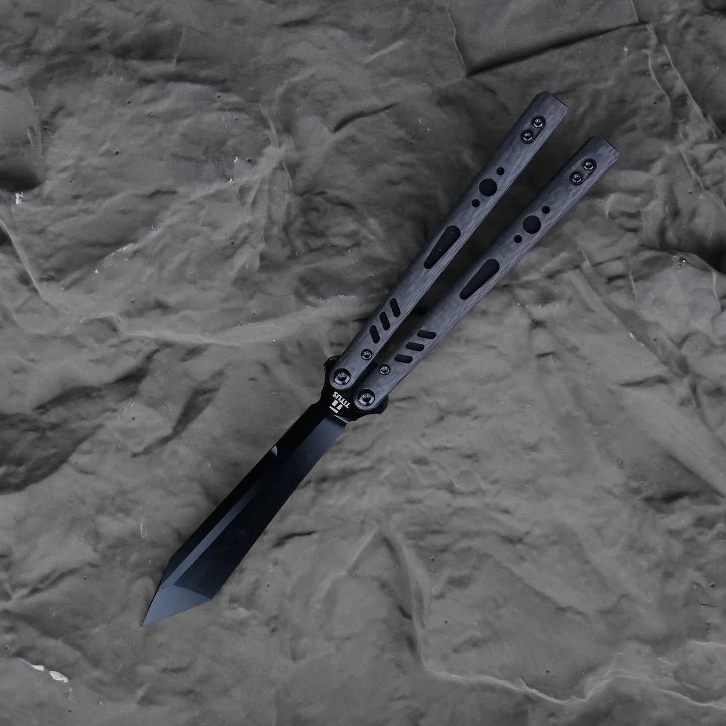 Titus Customize Replicant Balisong Clone G10+Titanium Handle