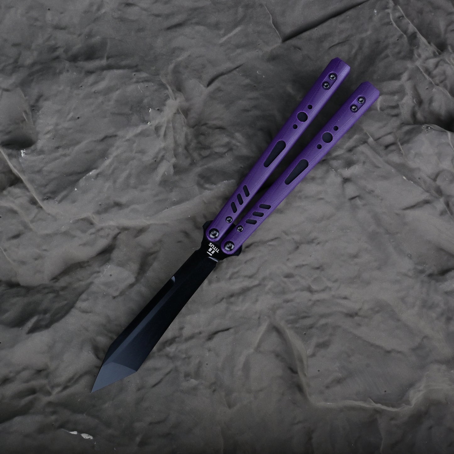 Titus Customize Replicant Balisong Clone G10+Titanium Handle