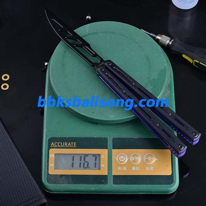 Titus Egrets Original Balisong G10+7075 Aluminum Handle Bushings System