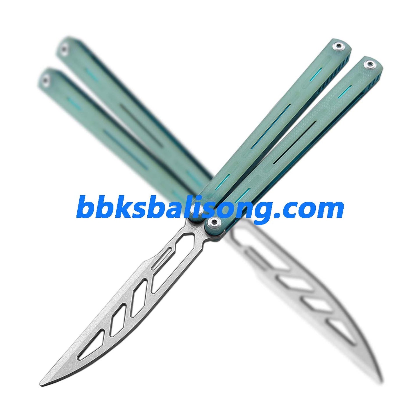 Titus Egrets Original Balisong G10+7075 Aluminum Handle Bushings System