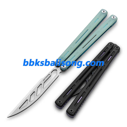 Titus Egrets Original Balisong G10+7075 Aluminum Handle Bushings System