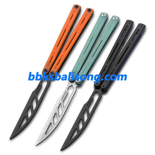 Titus Egrets Original Balisong G10+7075 Aluminum Handle Bushings System