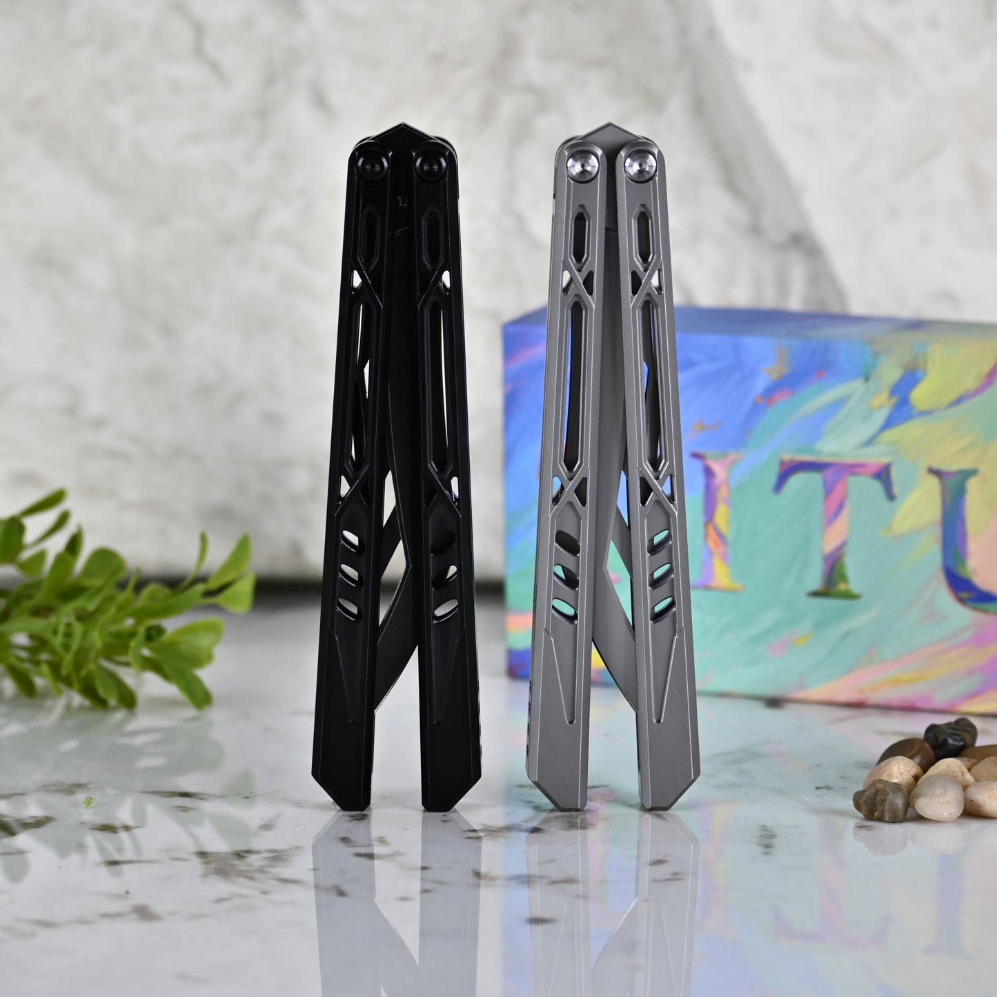 Titus Ethereal Balisong Titanium Handle