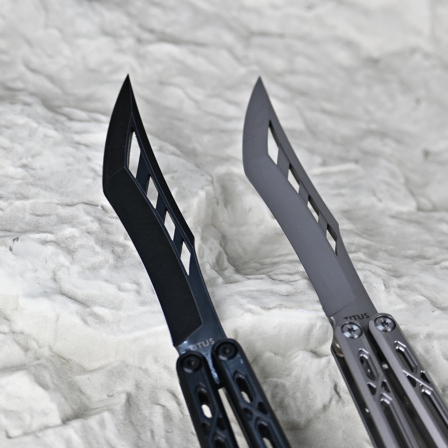 Titus Ethereal Balisong Titanium Handle