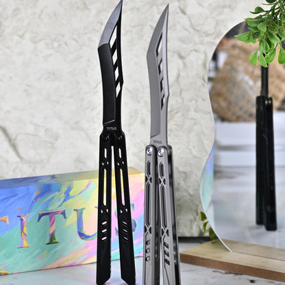 Titus Ethereal Balisong Titanium Handle