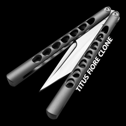 Titus Fiore Balisong Clone Titanium Handle