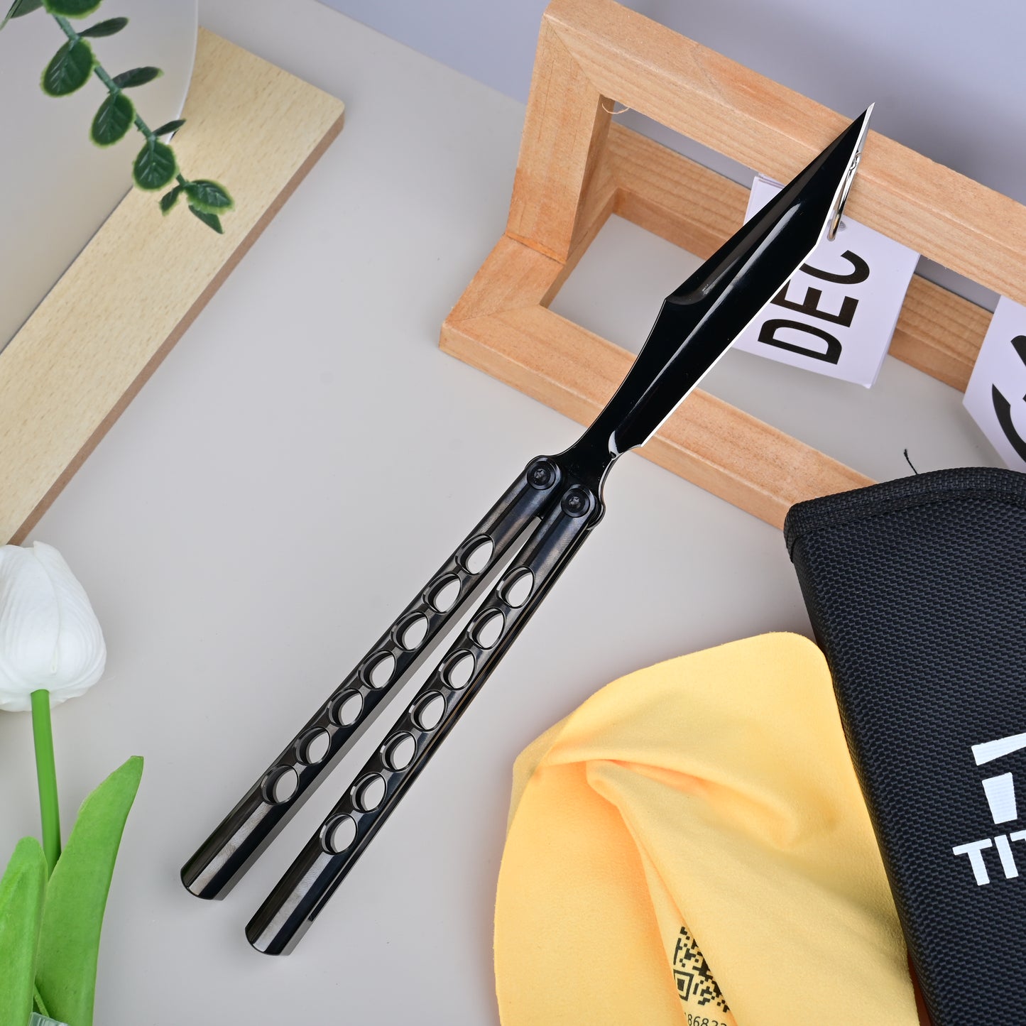 Titus Fiore Balisong Clone Titanium Handle