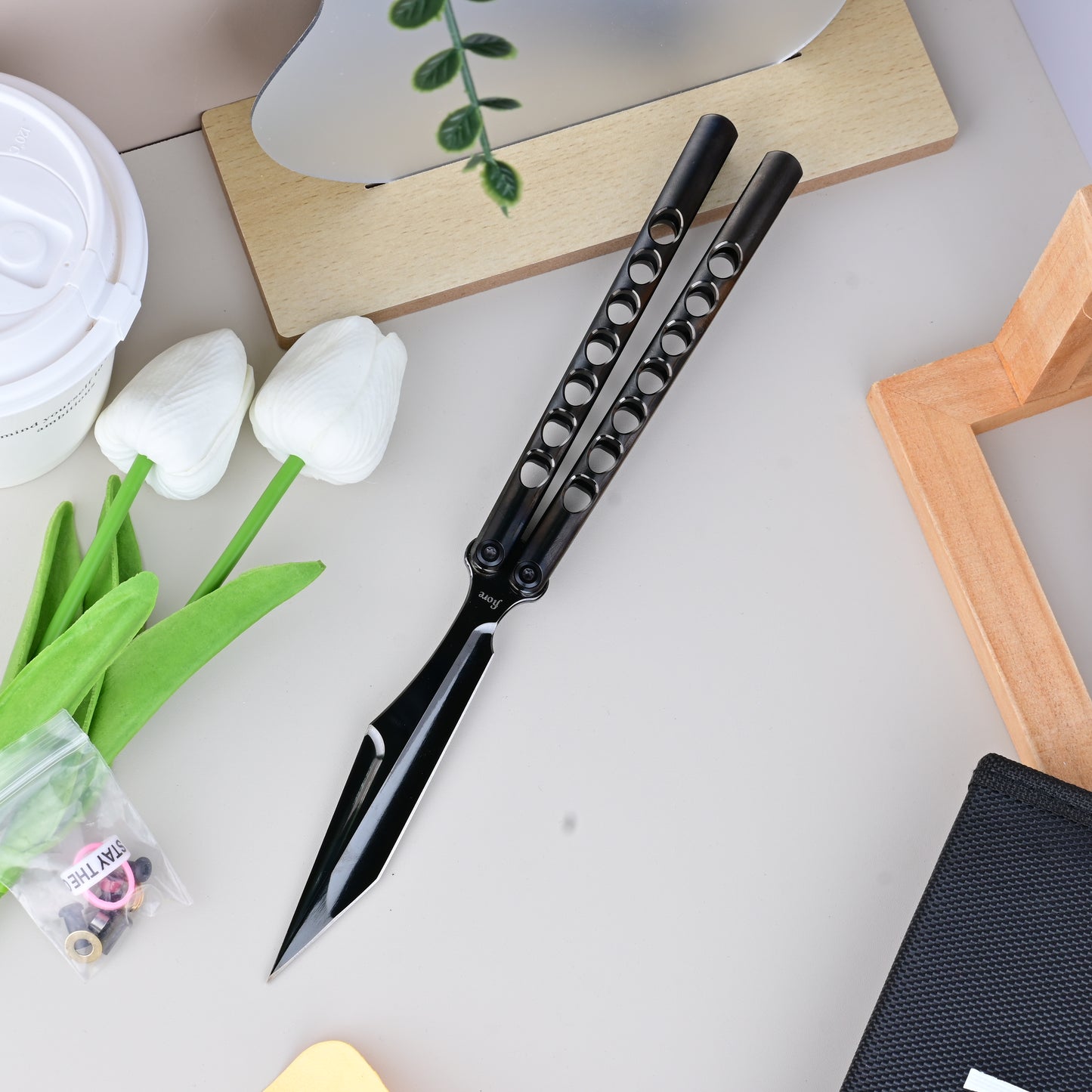 Titus Fiore Balisong Clone Titanium Handle