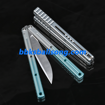 Titus Flow Channel Kraken V3 Balisong Clone 7075 Alunium Glossy Handle