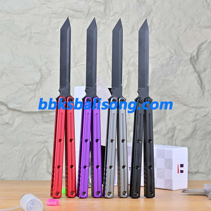 Titus Kraken V3 Balisong Clone 7075 Aluminum False Edge Blade