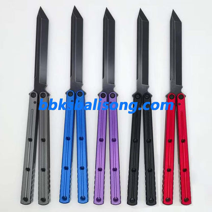 Titus Kraken V3 Balisong Clone 7075 Aluminum False Edge Blade