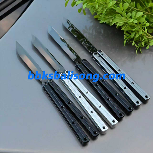 Titus Kraken V3 Balisong Clone Mirror DLC Blade 7075 Aluminum Handle